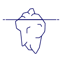 Iceberg Illustration from UX Line Set