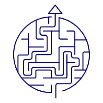 Maze Strategy Illustration from UX Line Set