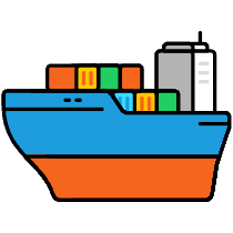 Cargo Ship Illustration from Porto Set