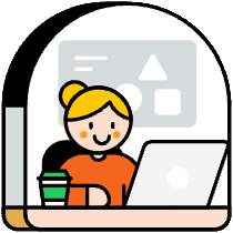 Designer Working Illustration from Porto Set