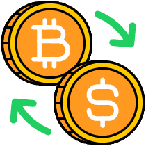 Bitcoin Exchange Illustration from Porto Set