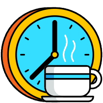 Coffee Break Time Illustration from Porto Set