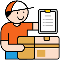 Delivery Courier Illustration from Porto Set