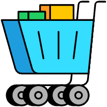 Shopping Illustration from Porto Set