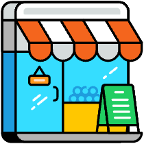 Storefront Illustration from Porto Set