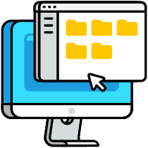 Desktop Computer Illustration from Porto Set