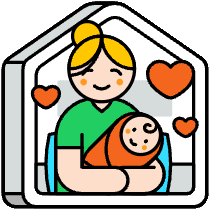 Mom And Baby Illustration from Porto Set