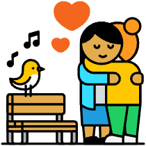 People Hugging Illustration from Porto Set