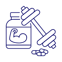 Muscles Protein Illustration from UX Line Set