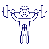 Training Bodybuilder 1 Illustration from UX Line Set