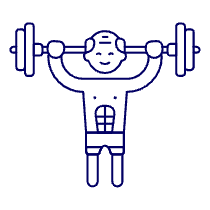 Training Bodybuilder 5 Illustration from UX Line Set