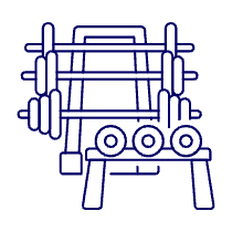 Weightlifting Illustration from UX Line Set
