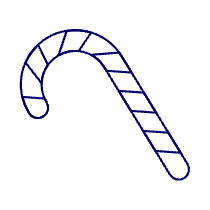 Candy Cane Illustration from UX Line Set