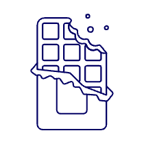 Choco Bar Bite Illustration from UX Line Set