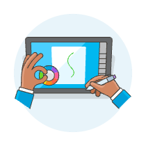 Tablet 1 3 Illustration from UX Colors Set