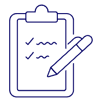 Clipboard Checklist Illustration from UX Line Set