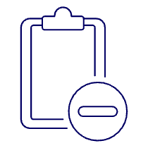 Clipboard Subtract Illustration from UX Line Set