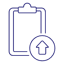 Clipboard Upload Illustration from UX Line Set