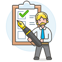 Employee Checklist 2 Illustration from UX Colors Set