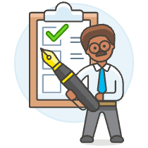 Employee Checklist 3 Illustration from UX Colors Set