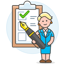Employee Checklist 4 Illustration from UX Colors Set