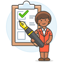 Employee Checklist 6 Illustration from UX Colors Set