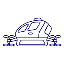 Taxi Drone 1 Illustration from UX Line Set