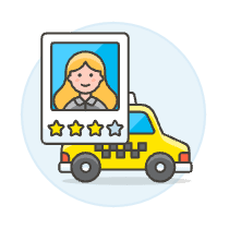 Driver Rating 4 Illustration from UX Colors Set