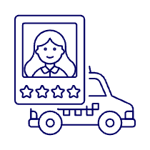 Driver Rating 4 Illustration from UX Line Set