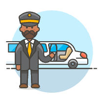 Limousine Pickup 3 Illustration from UX Colors Set