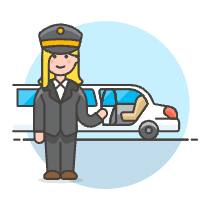 Limousine Pickup 4 Illustration from UX Colors Set