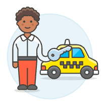 Taxi Driver Key 6 Illustration from UX Colors Set