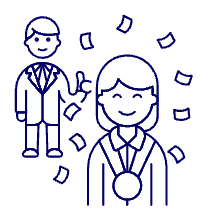 Promotion Medal 1 2 Illustration from UX Line Set