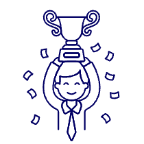 Promotion Trophy 3 1 Illustration from UX Line Set