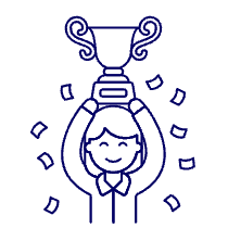 Promotion Trophy 3 2 Illustration from UX Line Set