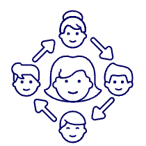 Team Hierarchy 2 4 Illustration from UX Line Set
