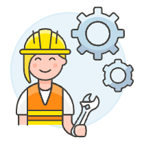 Engineer 4 Illustration from UX Colors Set