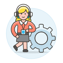 Tech Support User 2 4 Illustration from UX Colors Set