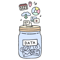 Gathering Of Data 3 Illustration from Bruxelles Set