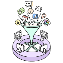 Gathering Of Data 6 Illustration from Bruxelles Set