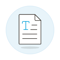 Text Document Illustration from UX Colors Set