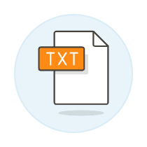 Txt File Illustration from UX Colors Set