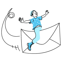 Message Sent Illustration from Tokyo Duotone Set