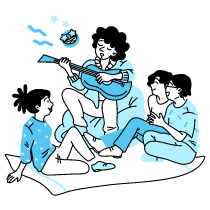 Entertain Illustration from Tokyo Duotone Set