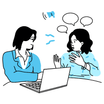 Listening To Feedback Illustration from Tokyo Duotone Set