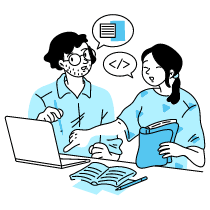 Code Learning Illustration from Tokyo Duotone Set