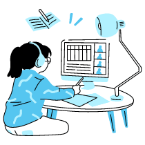 Online Learning Illustration from Tokyo Duotone Set