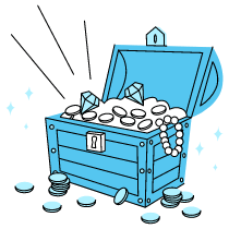 Treasure Chest 2 Illustration from Tokyo Duotone Set