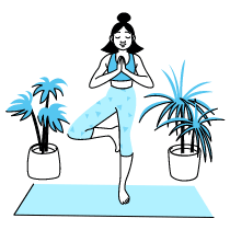 Meditation Yoga Illustration from Tokyo Duotone Set