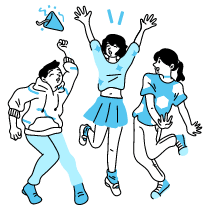 Party Illustration from Tokyo Duotone Set
